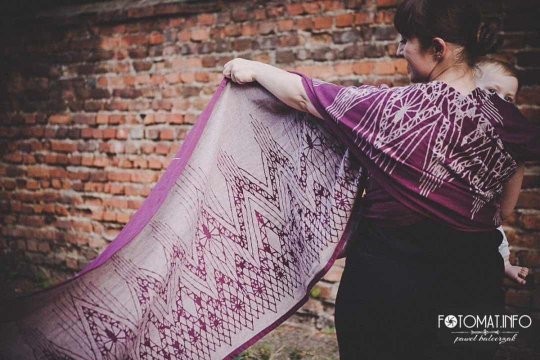 【値下げ】Woven Bliss　LADY BIRD beet　ベビーラップ 値下げ】Woven Bliss LADY BIRD beet ベビーラップ 値下げ