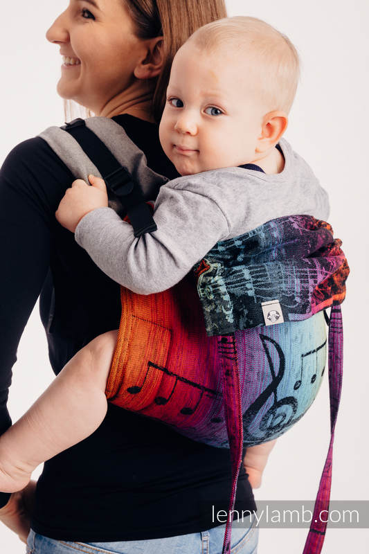 LennyLamb Buckle Onbuhimo Preschool Symphony Rainbow Dark