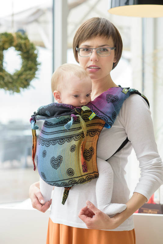 LennyLamb Buckle Onbuhimo Baby Lace Rainbow Dark