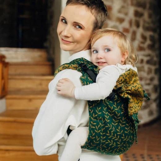 LennyLamb Buckle Onbuhimo Toddler Enchanted Nook Golden Moss