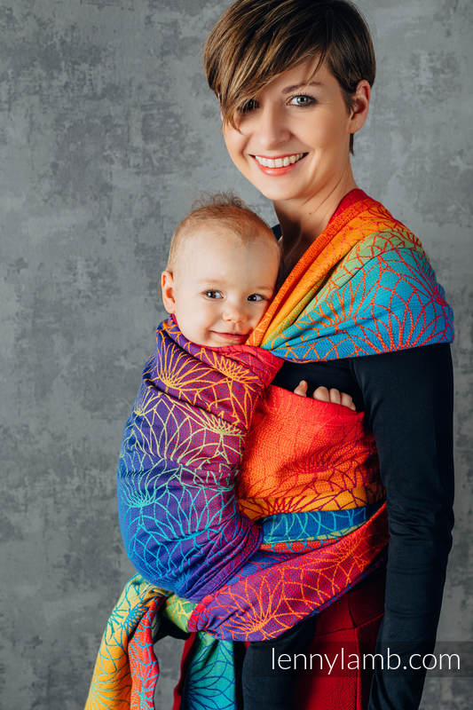 lennylamb レニーラム　へこおび　lotus リネン　抱っこ紐　おんぶ紐 LennyLamb Lotus Rainbow