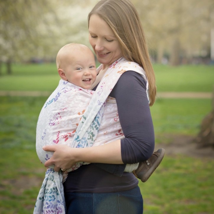Woven Wings Stockinette Rainbow Brite