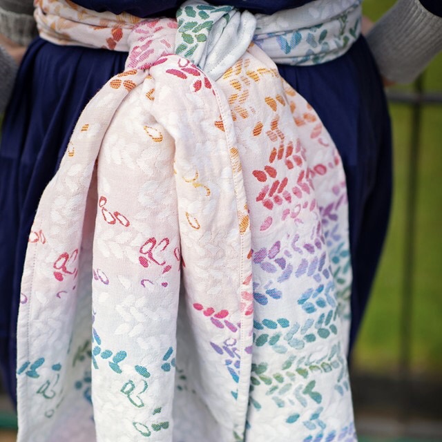 Woven Wings Stockinette Rainbow Brite