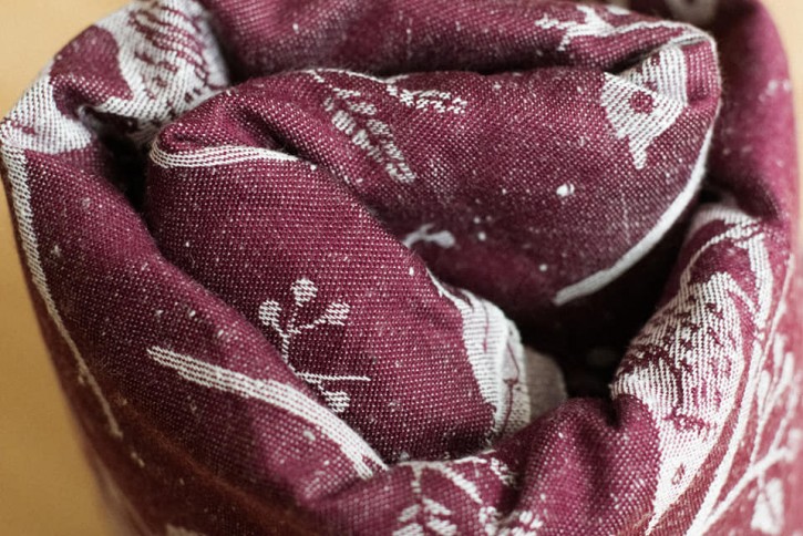 【値下げ】Woven Bliss　LADY BIRD beet　ベビーラップ 値下げ】Woven Bliss LADY BIRD beet ベビーラップ